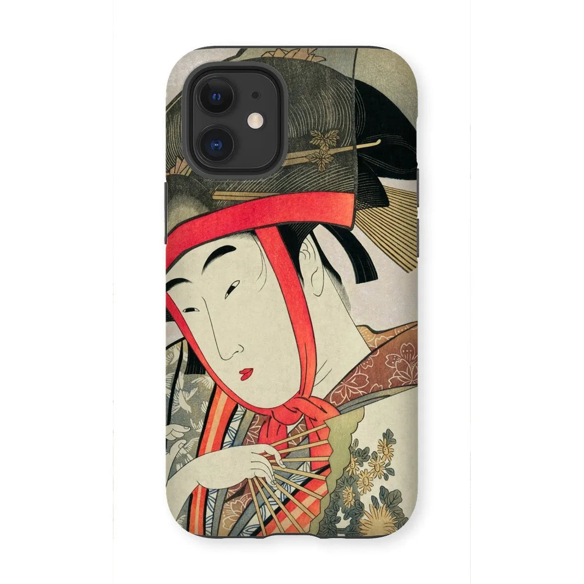 Yoshiwara Suzume - Japanese Ukiyo-e Art Phone Case - Utamaro - Iphone 12 Mini / Matte - Mobile Phone Cases - Aesthetic