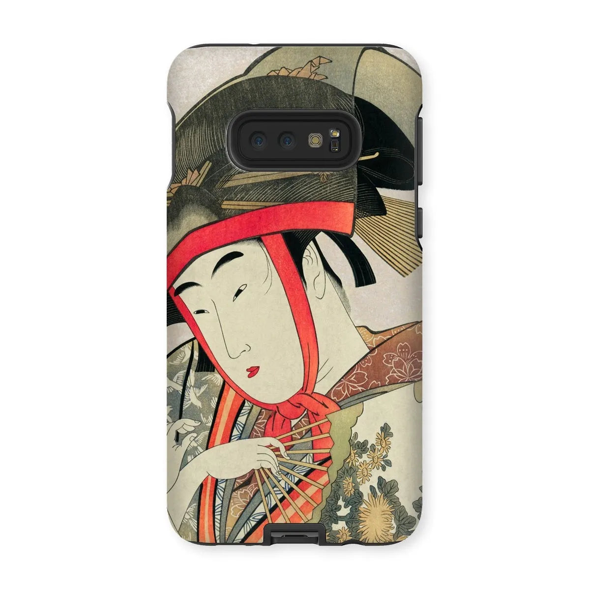 Yoshiwara Suzume - Japanese Ukiyo-e Art Phone Case - Utamaro - Samsung Galaxy S10e / Matte - Mobile Phone Cases