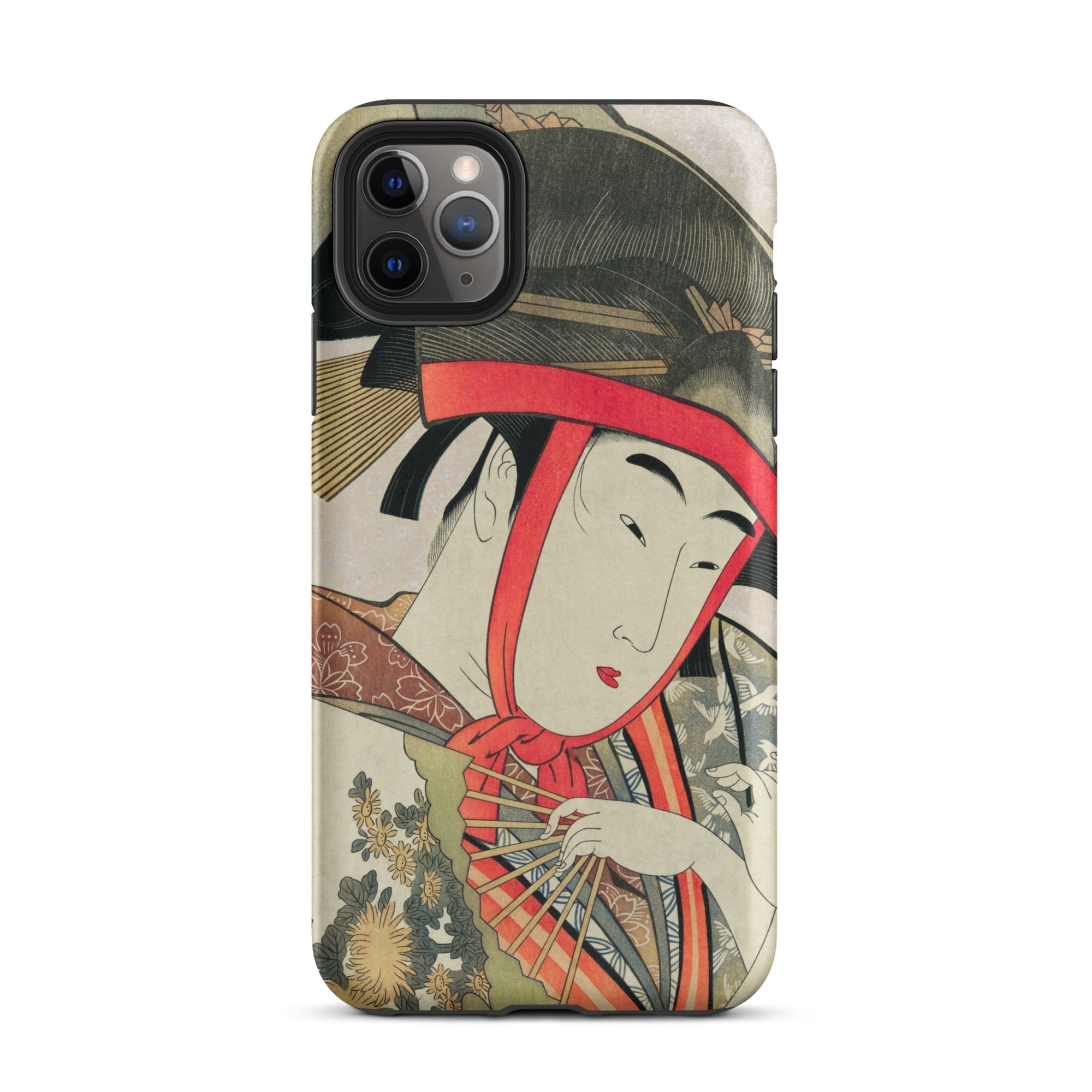 Yoshiwara Suzume Utamaro Ukiyo e Iphone Case, 11 Pro Max / Matte, Phone Case Japanese Art
