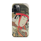 Yoshiwara Suzume Utamaro Ukiyo e Iphone Case, 12 Pro Max / Matte, Phone Case Japanese Art