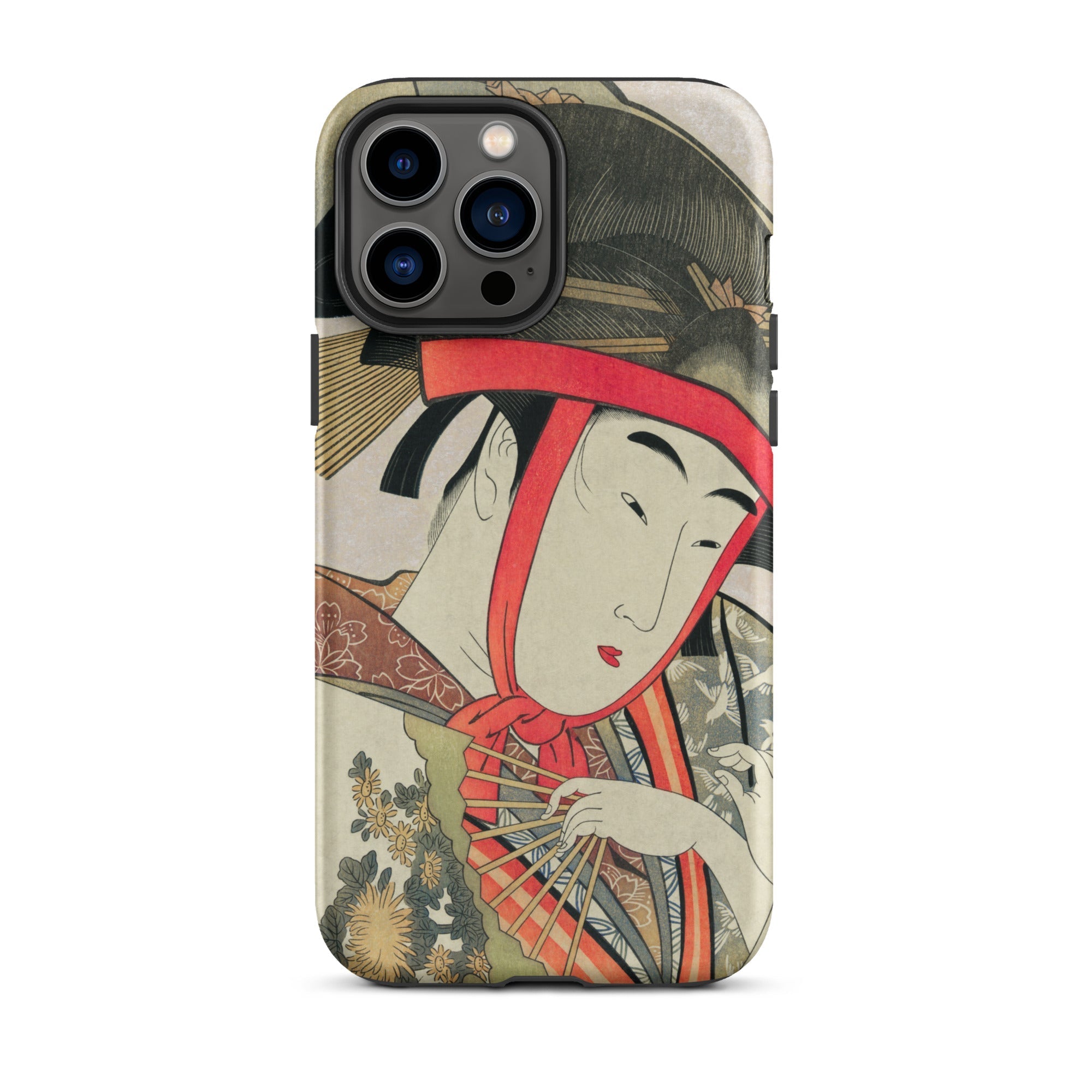 Yoshiwara Suzume Utamaro Ukiyo e Iphone Case, 13 Pro Max / Matte, Phone Case Japanese Art