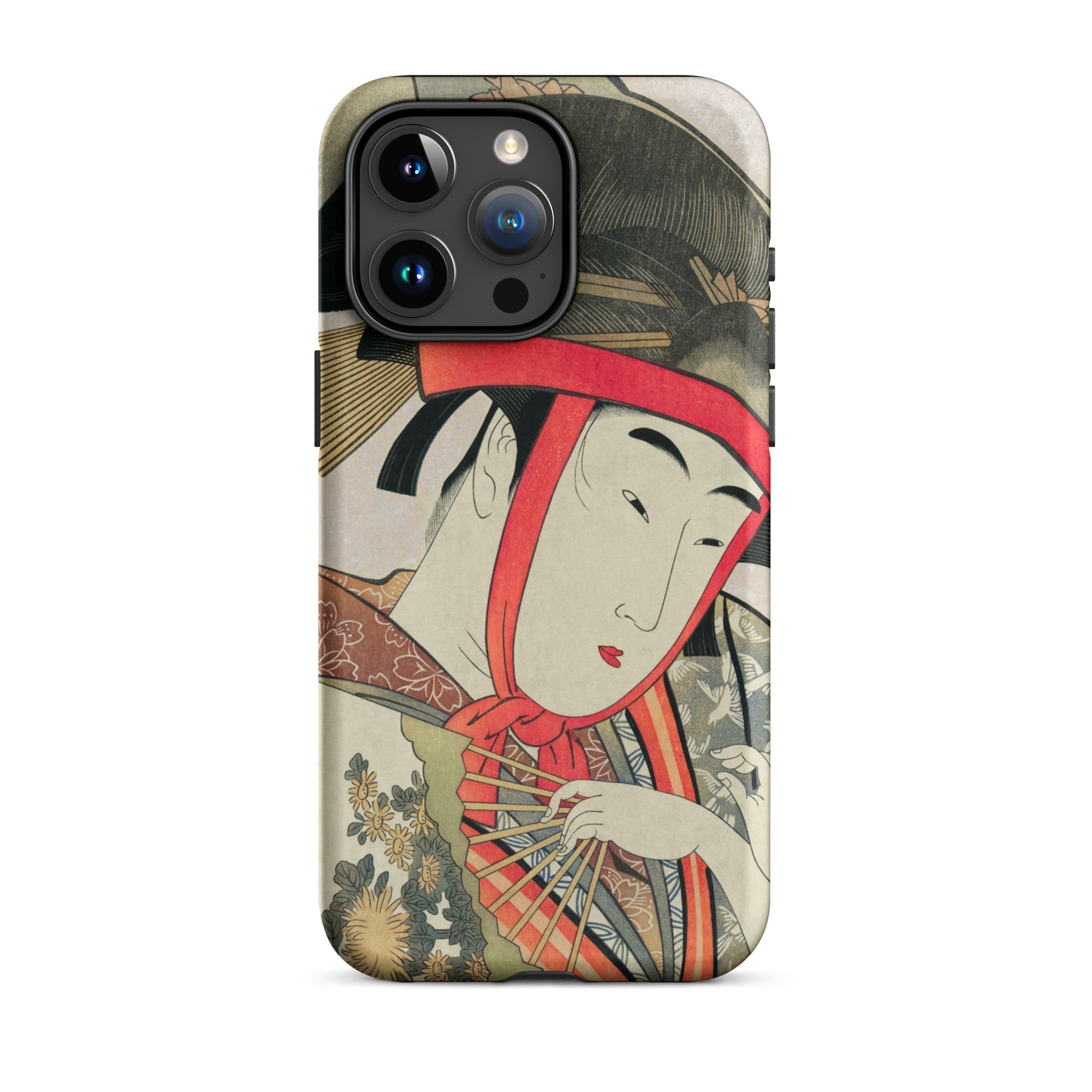 Yoshiwara Suzume Utamaro Ukiyo e Iphone Case, 15 Pro Max / Matte, Phone Case Japanese Art