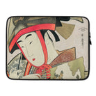 Yoshiwara Suzume - Utamaro Ukiyo-e Laptop Sleeve, 15″, Laptop Sleeve Japanese Ukiyo-e Style Artwork Geisha