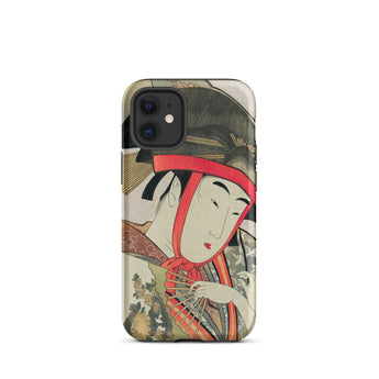 Yoshiwara Suzume - Utamaro Ukiyo-e Phone Case Iphone 12 Mini / Matte Phone Case Japanese Art Utamaro Kitagawa, Kitagawa’s Ukiyo-e