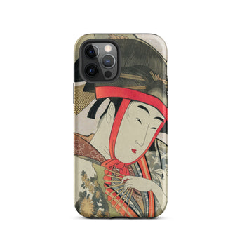 Yoshiwara Suzume - Utamaro Ukiyo-e Phone Case Iphone 12 Pro / Matte Iphone Case Japanese Art Utamaro Kitagawa, Kitagawa’s Ukiyo-e