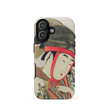 Yoshiwara Suzume - Utamaro Ukiyo-e Phone Case Iphone 17 / Matte Iphone 12 Case Japanese Geisha Design Red Beige Utamaro Kitagawa,