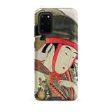 Yoshiwara Suzume - Utamaro Ukiyo-e Phone Case Samsung Galaxy S20 Plus / Matte Phone Case Traditional Japanese Woodblock Print Geisha Red