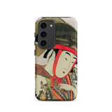 Yoshiwara Suzume - Utamaro Ukiyo-e Samsung Case, Galaxy S23 / Matte, Smartphone Case Traditional Japanese Art Print
