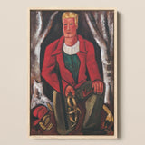 Young Hunter Hearing Call to Arms - Marsden Hartley Art Print / Canvas, Prints