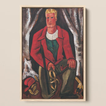 Young Hunter Hearing Call to Arms - Marsden Hartley Art Print / Canvas, Prints