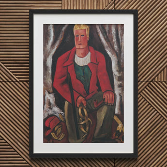 Young Hunter Hearing Call to Arms - Marsden Hartley Art Print / Canvas, Prints