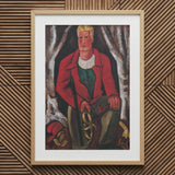 Young Hunter Hearing Call to Arms - Marsden Hartley Art Print / Canvas, Prints