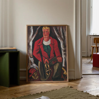 Young Hunter Hearing Call to Arms - Marsden Hartley Art Print / Canvas, Prints