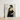 Framed Oil Painting Man Dark Curly Hair Mustache John Singer Sargent, Introspective Gaze, Serene White Backdrop