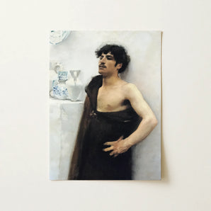 Young Man in Reverie - John Singer Sargent Art Print / Canvas, 12x16’’ / 31x41cm / Unframed / no Border, Posters Prints & Visual Artwork,