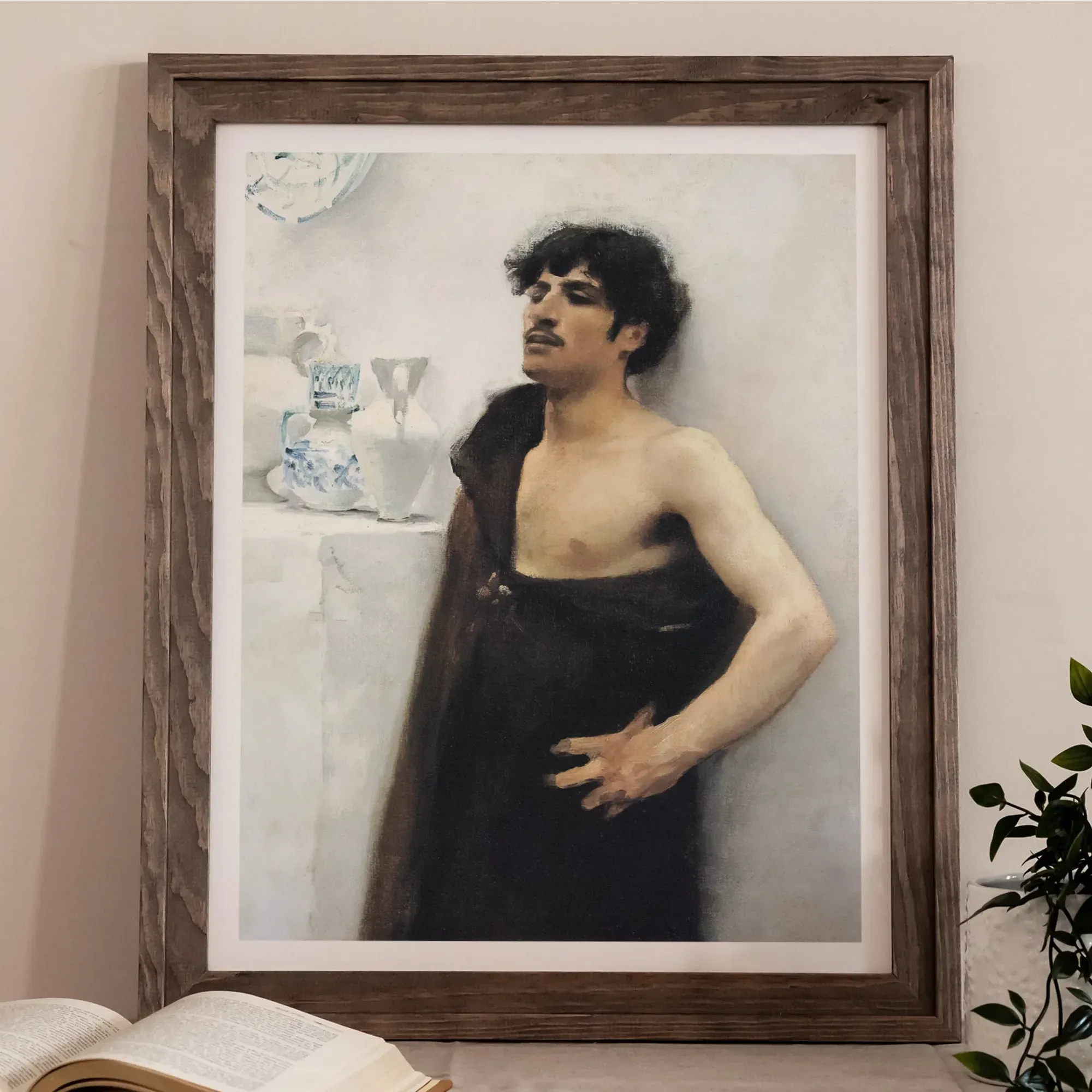 Young Man In Reverie By John Singer Sargent Fine Art Print - Posters Prints & Visual Artwork - Aesthetic Art