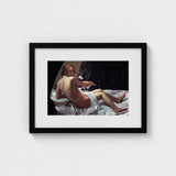Young Naked Man on a Bed with Cat - Giovanni Lanfranco Art Print / Canvas Fine, Playful Desire Prints