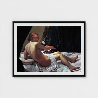 Young Naked Man on a Bed with Cat - Giovanni Lanfranco Art Print / Canvas Fine, Playful Desire Prints