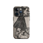 A Young Woman Flying in the Air - Francisco De Goya Iphone Case, 15 Pro / Matte, Iphone Pro Max Protective Case Vintage-style Black