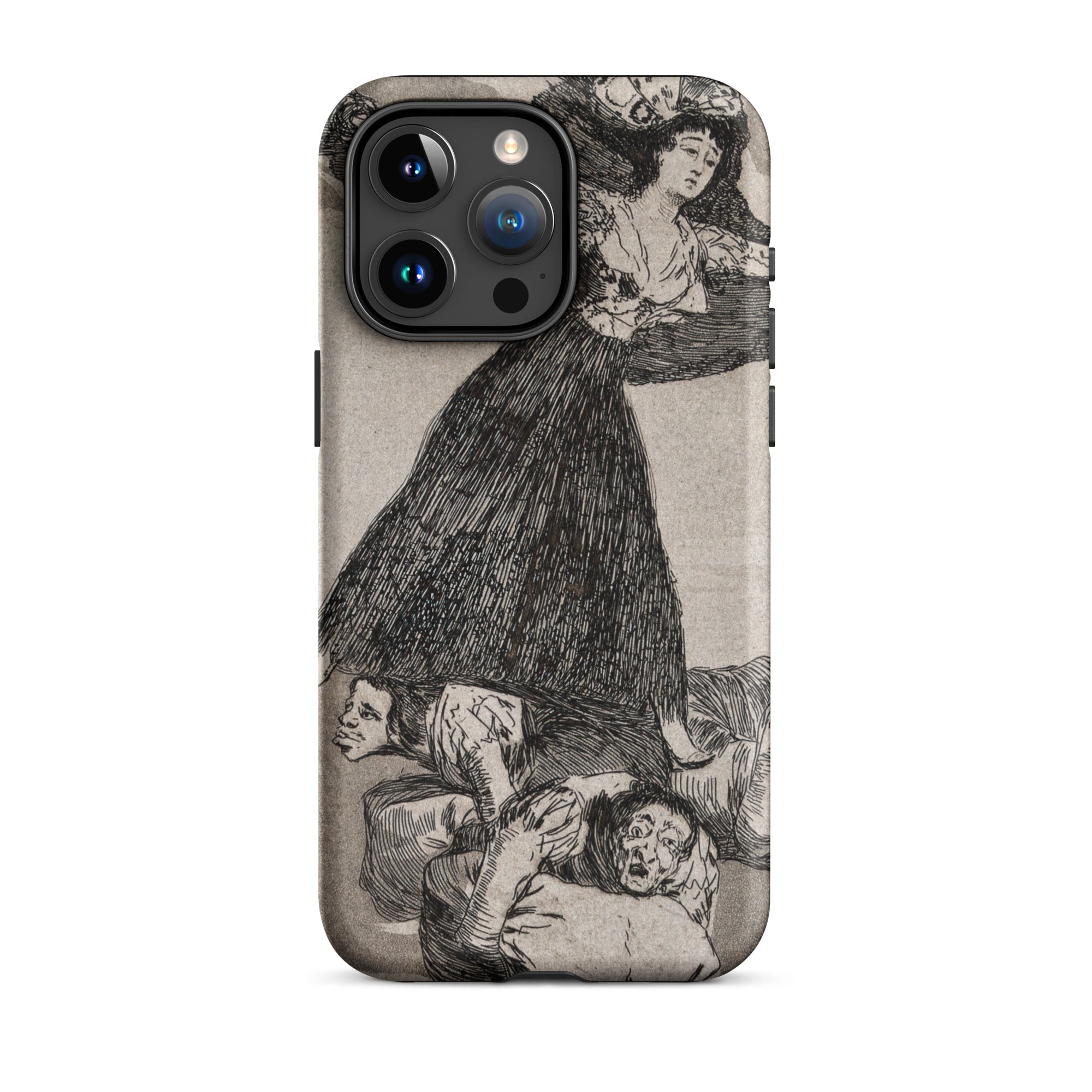 A Young Woman Flying in the Air - Francisco De Goya Iphone Case, 15 Pro Max / Matte, Iphone Phone Case Goya