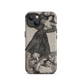 A Young Woman Flying in the Air - Francisco De Goya Phone Case Iphone 13 / Matte Iphone Vintage Goya Etching-style Case Francisco Iphone,