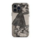 A Young Woman Flying in the Air - Francisco De Goya Phone Case Iphone 13 Pro Max / Matte Iphone Case Classical Art Print Francisco Goya