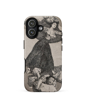 Iphone 17 / Matte a Young Woman Flying in the Air - Francisco De Goya Phone Case, Writhing Figures, Dark Skirt Sweeping