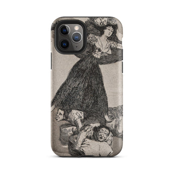 A Young Woman Flying in the Air - Francisco De Goya Phone Case Iphone 11 Pro / Matte Iphone Pro Max Case Goya Francisco Iphone, Writhing