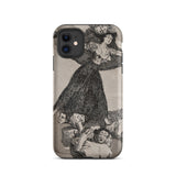 A Young Woman Flying in the Air - Francisco De Goya Phone Case Iphone 11 / Matte Iphone Goya Sleep Reason Produces Monsters Phone Francisco