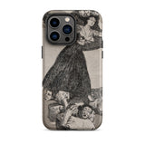 A Young Woman Flying in the Air - Francisco De Goya Phone Case Iphone 14 Pro Max / Matte Iphone 15 Pro Max Case Goya Francisco Iphone,