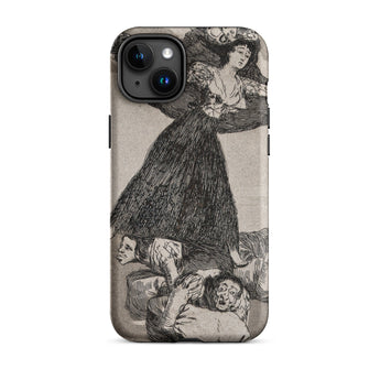 A Young Woman Flying in the Air - Francisco De Goya Phone Case Iphone 15 Plus / Matte Iphone Art Print Woman People Francisco Goya Iphone,