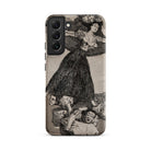 A Young Woman Flying in the Air - Francisco De Goya Samsung Case, Galaxy S22 Plus / Matte, Smartphone Case Classic Goya Woman Distressed