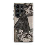 A Young Woman Flying in the Air - Francisco De Goya Samsung Case, Galaxy S23 Ultra / Matte, Smartphone Case Antique Illustration Figures