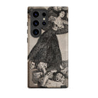 A Young Woman Flying in the Air - Francisco De Goya Samsung Case, Galaxy S24 Ultra / Matte, Smartphone Case Etched Illustration Woman Two