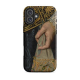 Young Woman - Nicolaes Pickenoy Phone Case Iphone 16 Plus / Matte Ornate Phone Case Nicolaes Pickenoy, Hand Grips Embroidered Gloves,