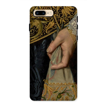 Young Woman - Nicolaes Pickenoy Phone Case Iphone 8 Plus / Matte Ornate Phone Case Hand Fabric Nicolaes Pickenoy, Grips Embroidered Gloves,