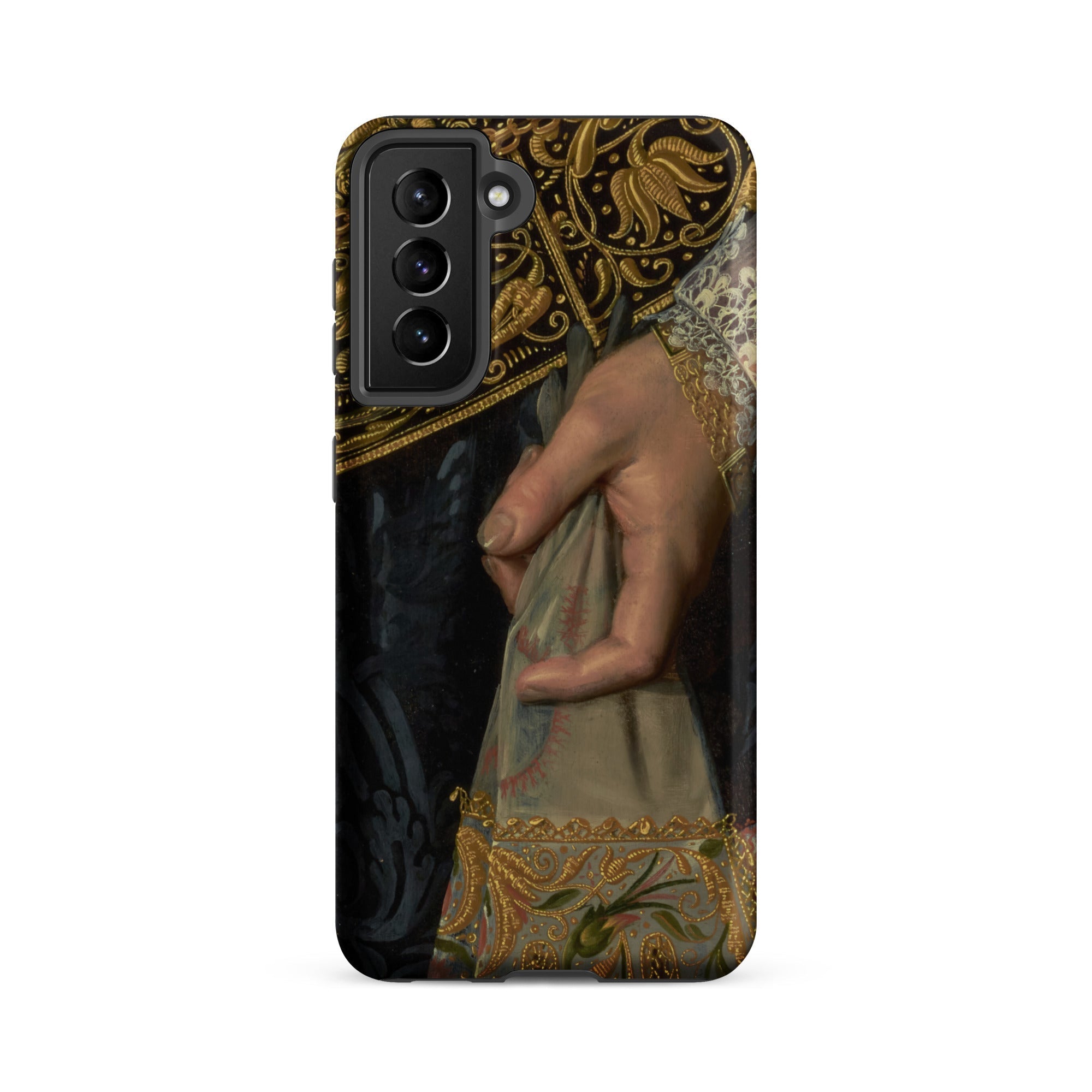 Young Woman Nicolaes Pickenoy Samsung Case, Galaxy S21 Fe / Matte, Smartphone Case Detailed Painting Hand Fabric Elaborate Gold