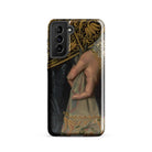 Young Woman Nicolaes Pickenoy Samsung Case, Galaxy S21 / Gloss, Black Smartphone Case Ornate Gold Dark Colored Fabric Design