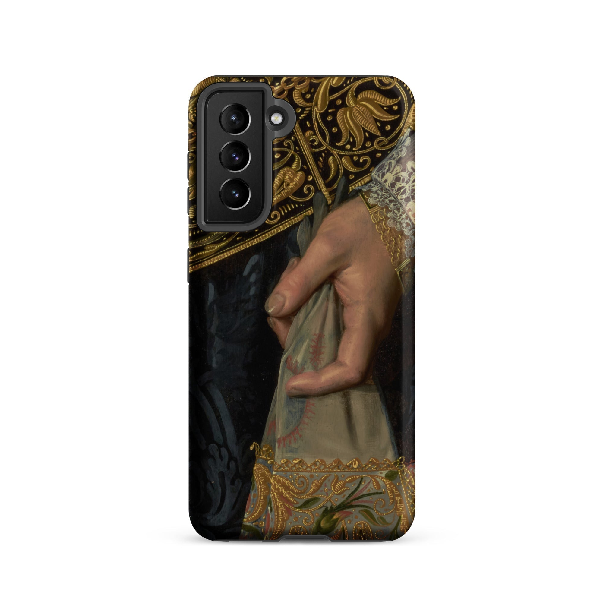 Young Woman Nicolaes Pickenoy Samsung Case, Galaxy S21 / Matte, Smartphone Case Detailed Artistic Rendition Person’s Hand Ornate