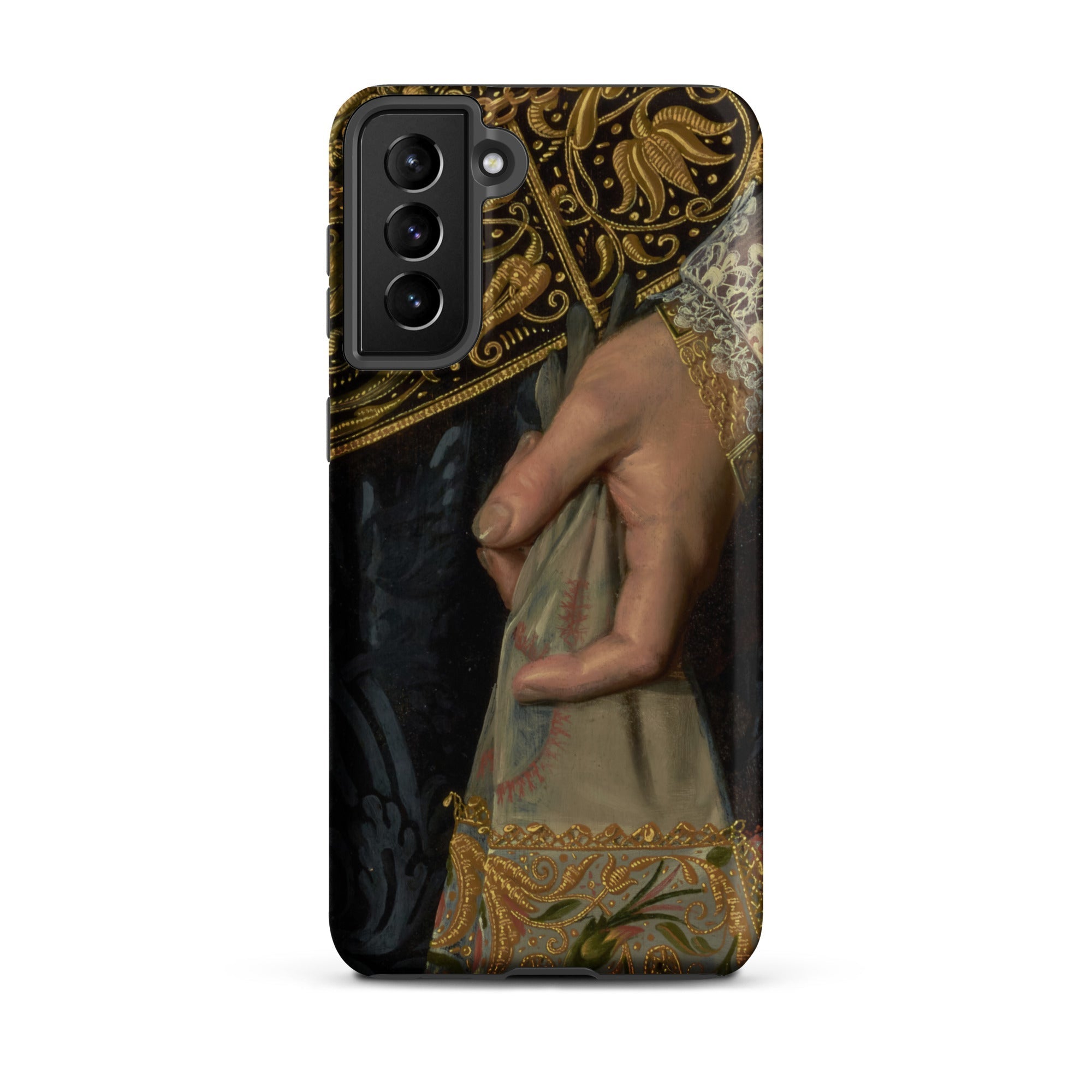 Young Woman Nicolaes Pickenoy Samsung Case, Galaxy S21 Plus / Matte, Smartphone Case Historical Painting Ornate Gold Embroidery