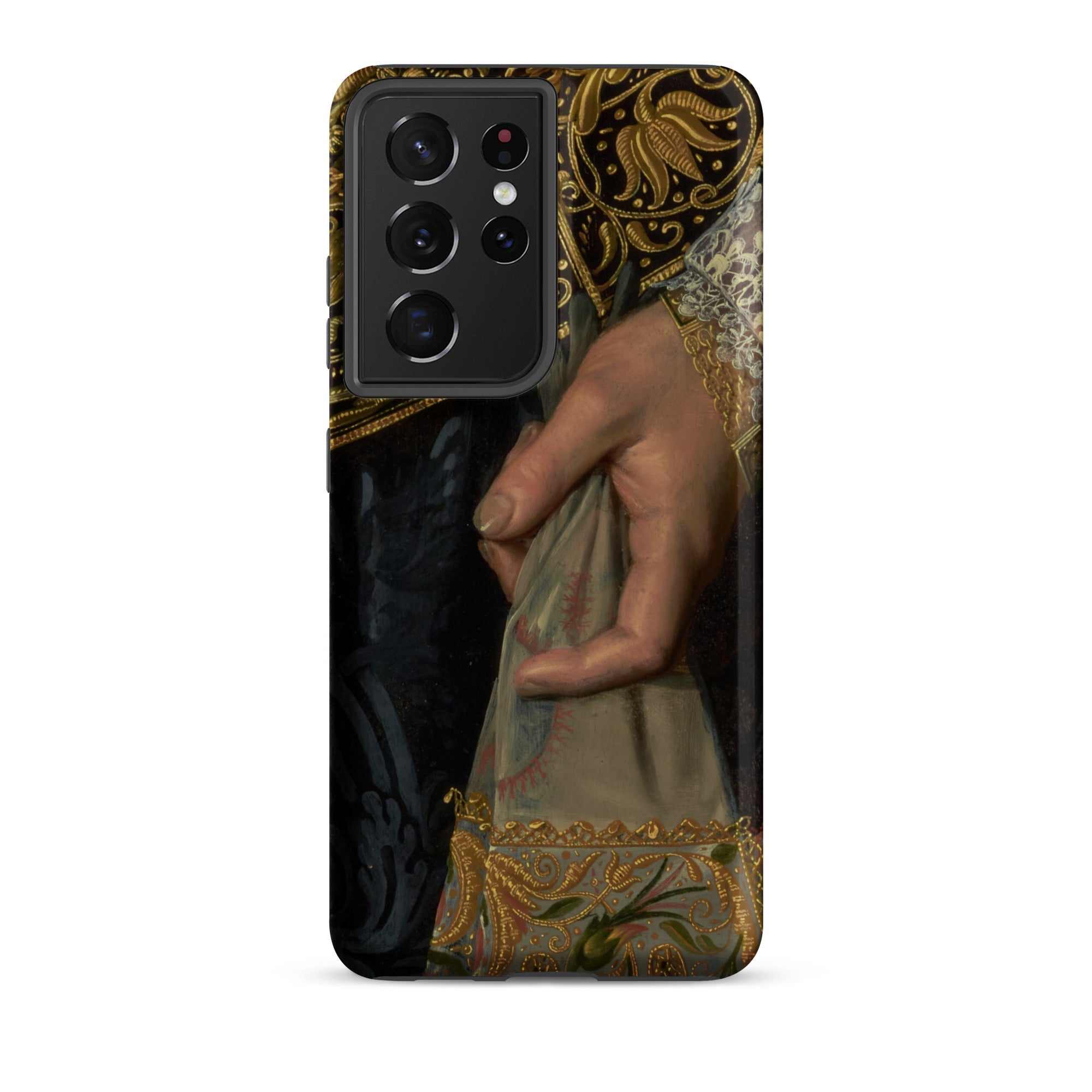 Young Woman Nicolaes Pickenoy Samsung Case, Galaxy S21 Ultra / Matte, Smartphone Case Classical Painting Hand Fabric Intricate Gold