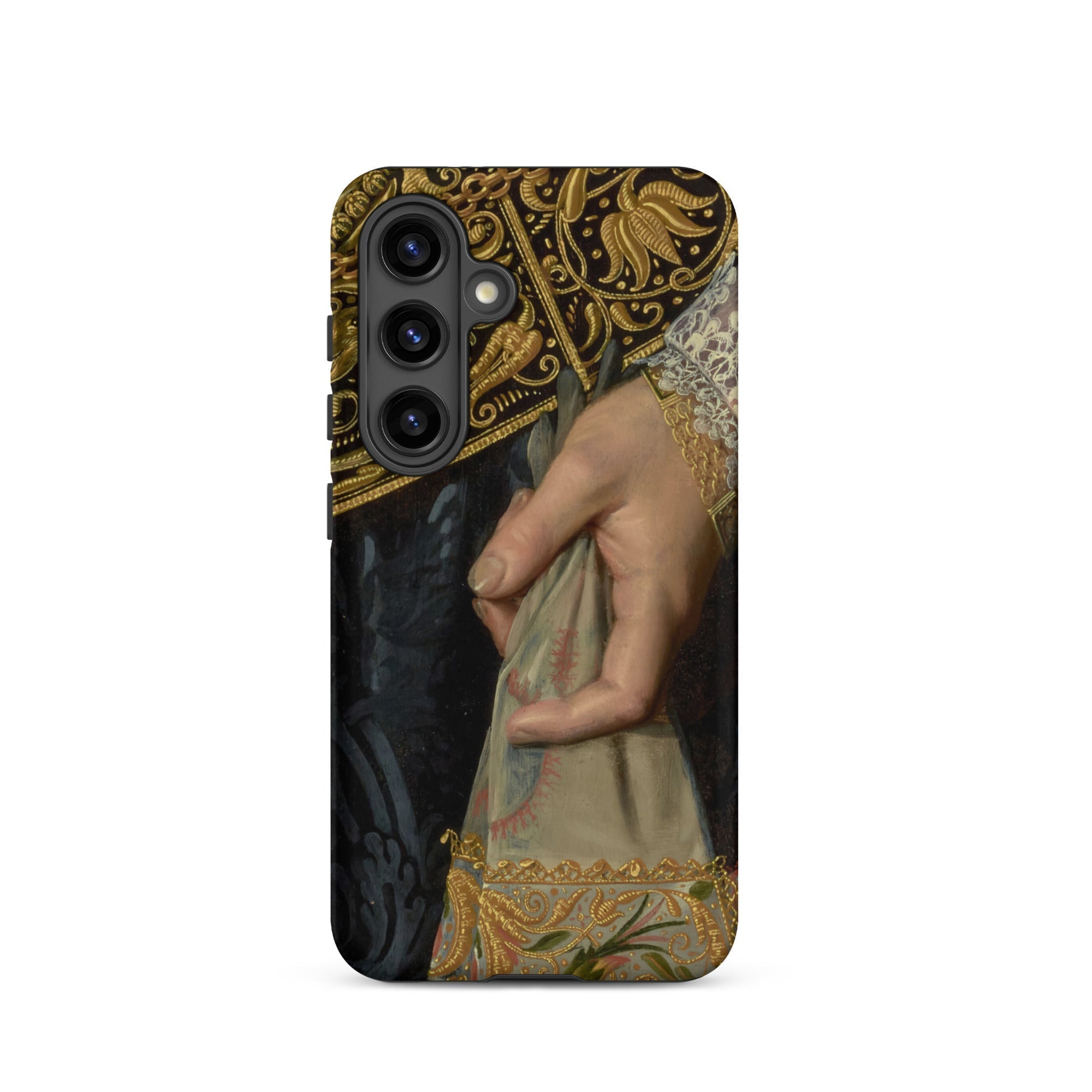 Young Woman Nicolaes Pickenoy Samsung Case, Galaxy S24 / Matte, Smartphone Case Detailed Painting Hand Embroidered Pouch