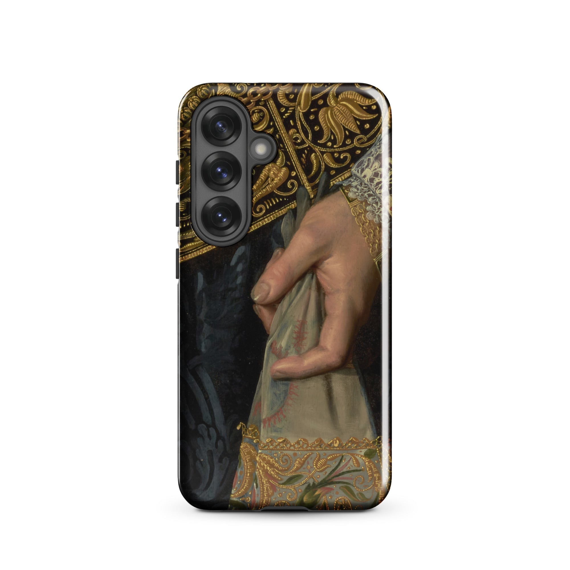 Young Woman Nicolaes Pickenoy Samsung Case, Galaxy S25 / Gloss, Smartphone Renaissance Style Painting Hand Ornate Fabric Case