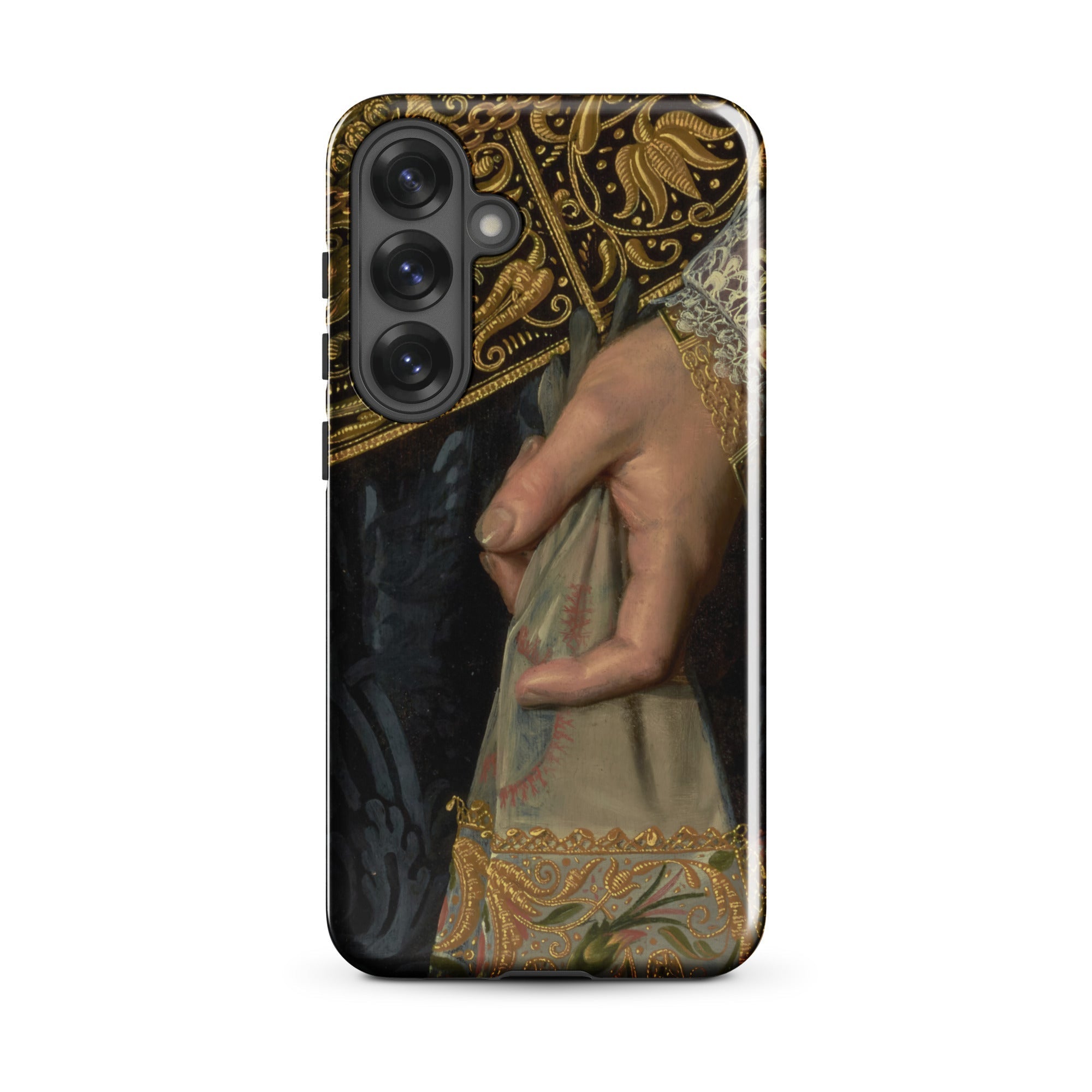 Young Woman Nicolaes Pickenoy Samsung Case, Galaxy S25 Plus / Gloss, Smartphone Case Classical Painting Ornate Gold Embroidery