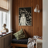 Young Woman Surrounded by Briars Lightning and Roses - Aubrey Vincent Beardsley Art Print / Canvas, Posters Prints & Visual Artwork, Toby