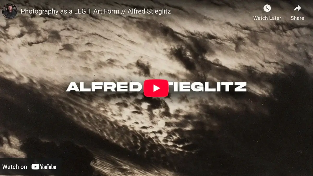 YouTube video thumbnail of Alfred Stieglitz collection featuring Lake George views