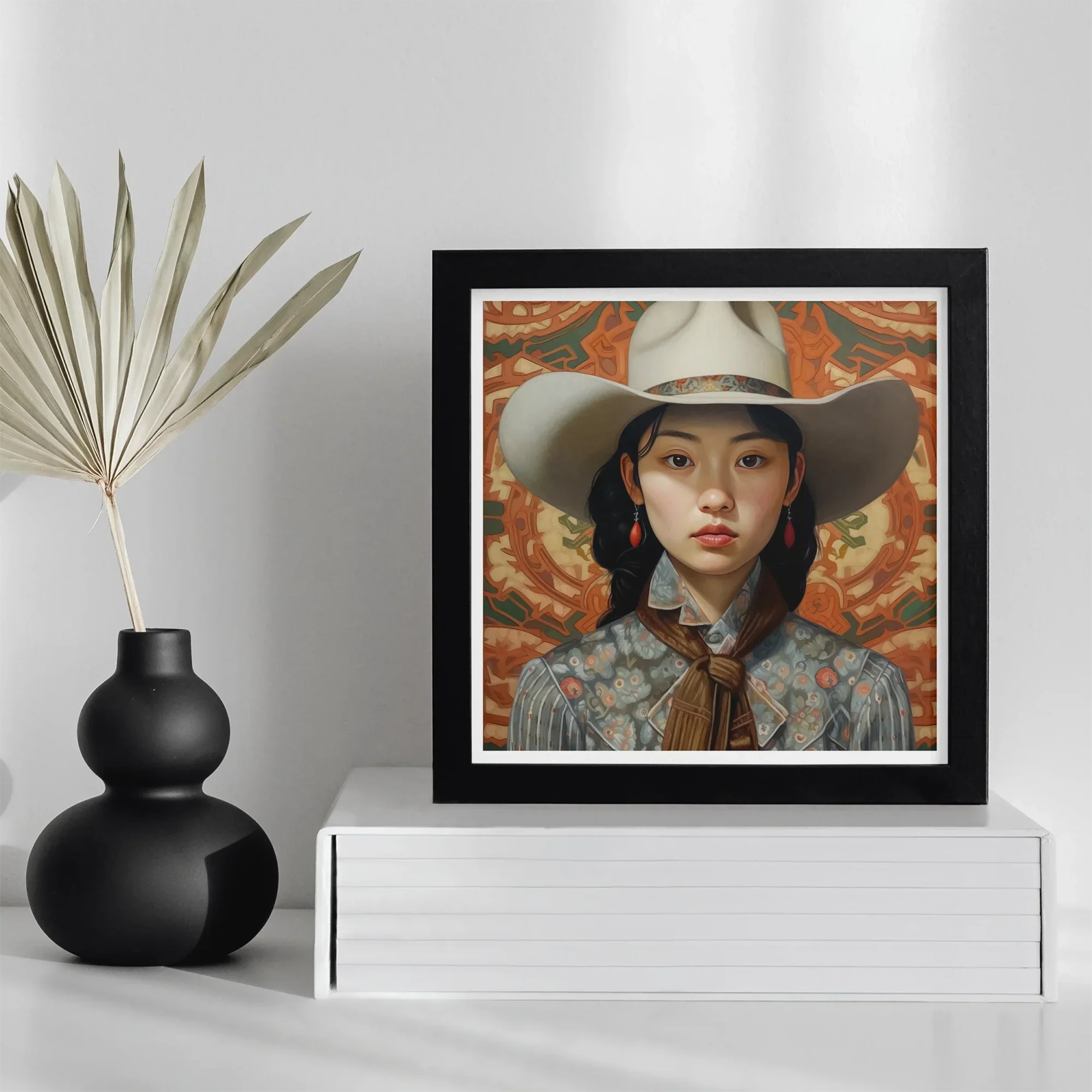 Zhi - Lesbian Chinese Cowgirl Art Print Posters Prints & Visual Artwork