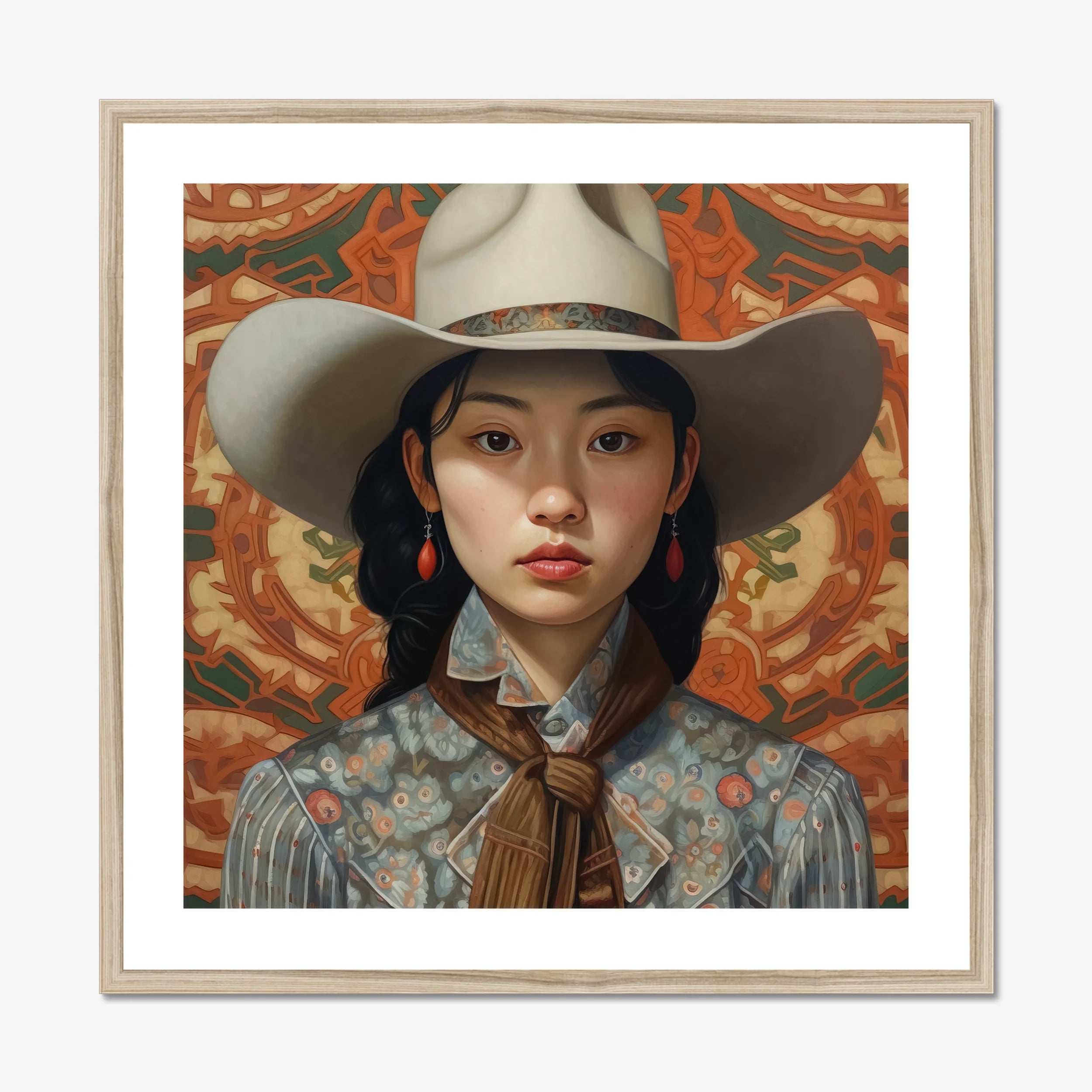 Zhi - Lesbian Chinese Cowgirl Art Print