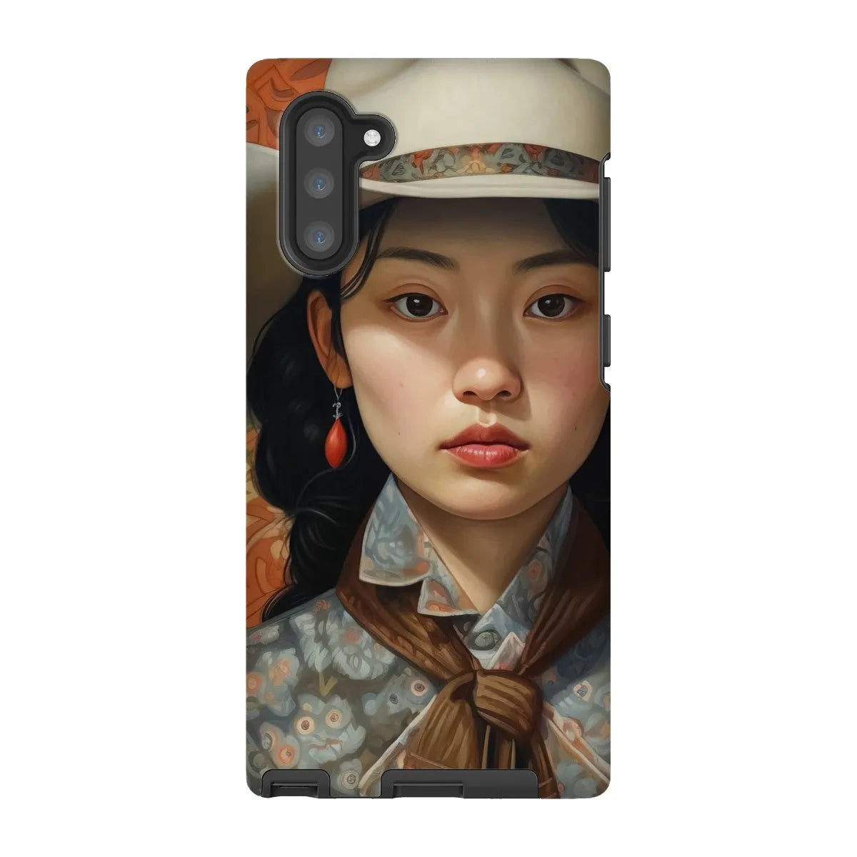 Zhi The Lesbian Cowgirl - Sapphic Art Phone Case - Samsung Galaxy Note 10 / Matte - Mobile Phone Cases - Aesthetic Art