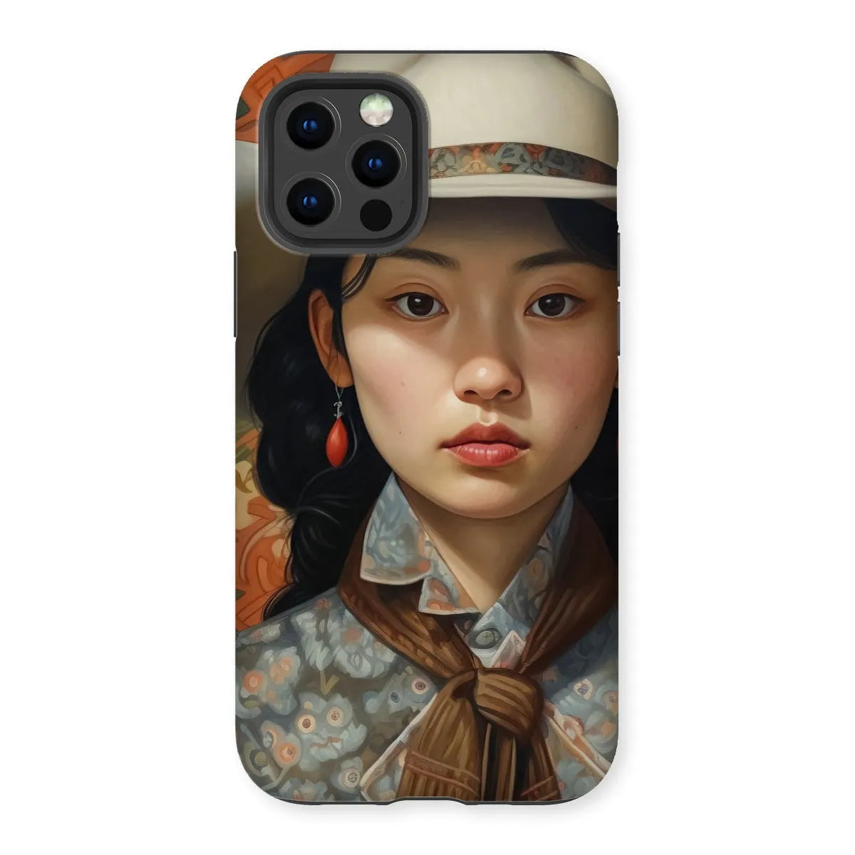 Zhi The Lesbian Cowgirl - Sapphic Art Phone Case - Iphone 12 Pro / Matte - Mobile Phone Cases - Aesthetic Art